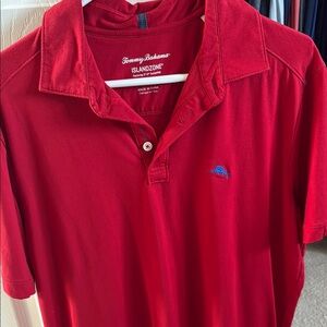 Tommy Bahama Red Polo Shirt for Men